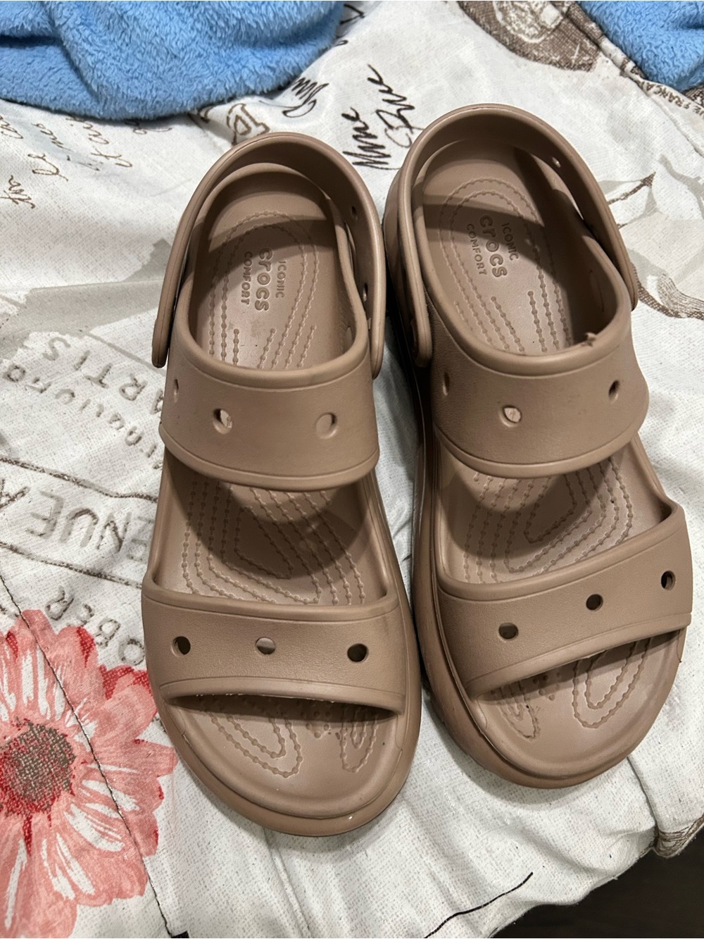 Crocs  Comfort Sandals - Taupe